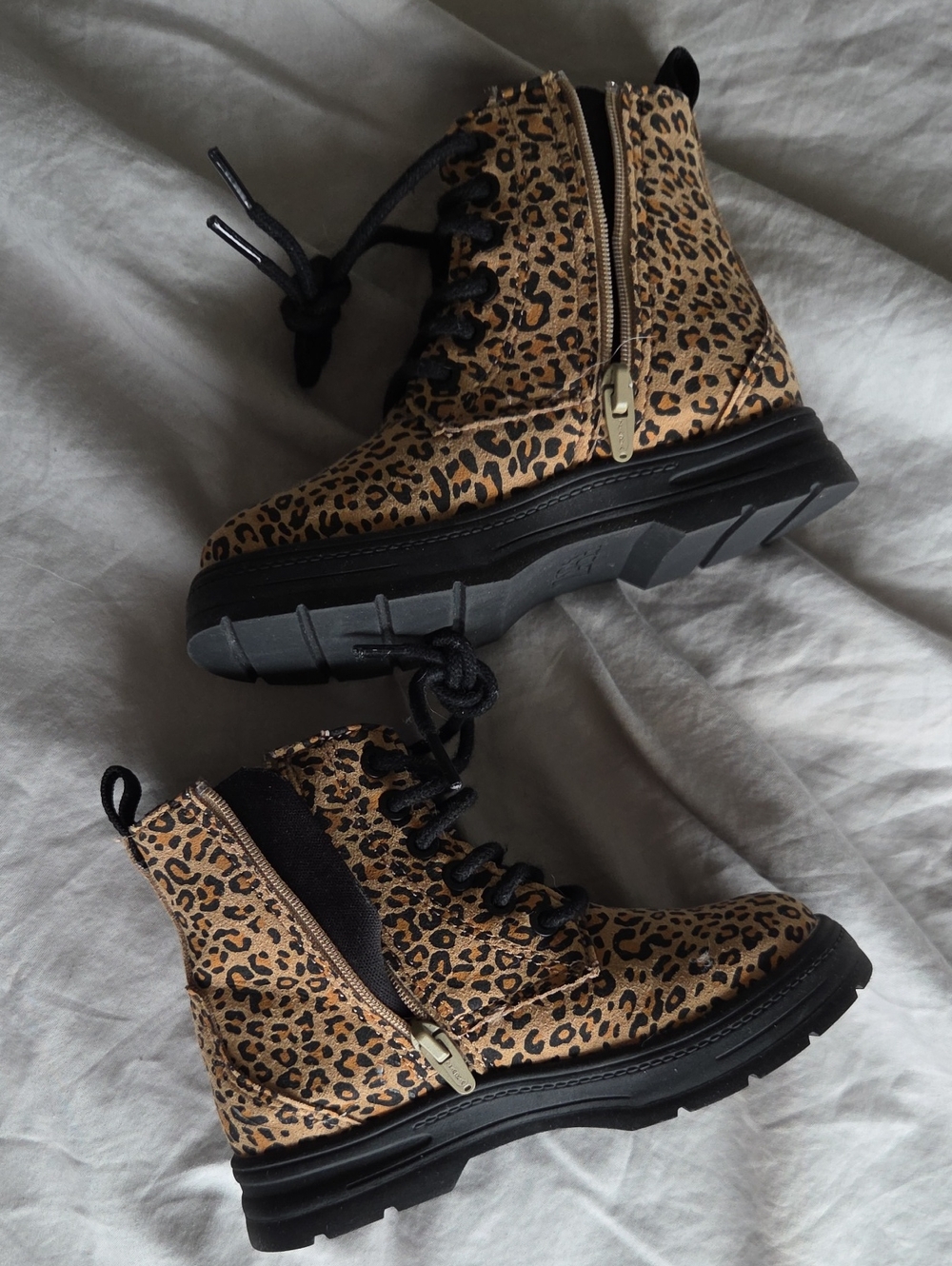 Leopard Print Lace-Up Boot - Picture 5 of 6